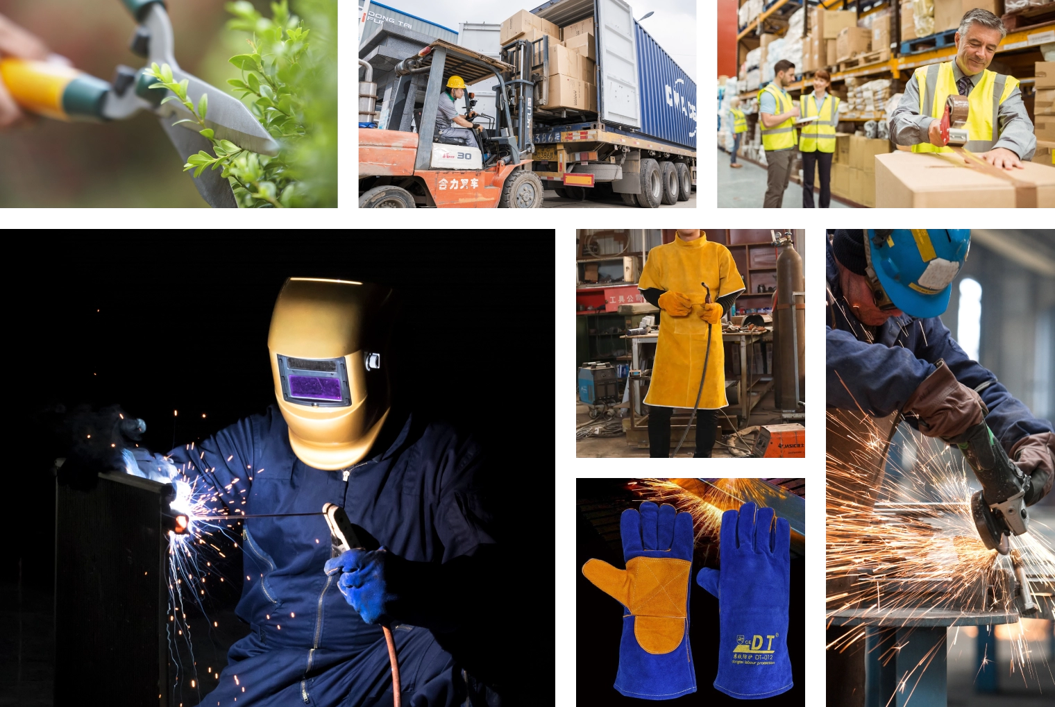 10.5 Inch Single Layer Leather Welding Gloves